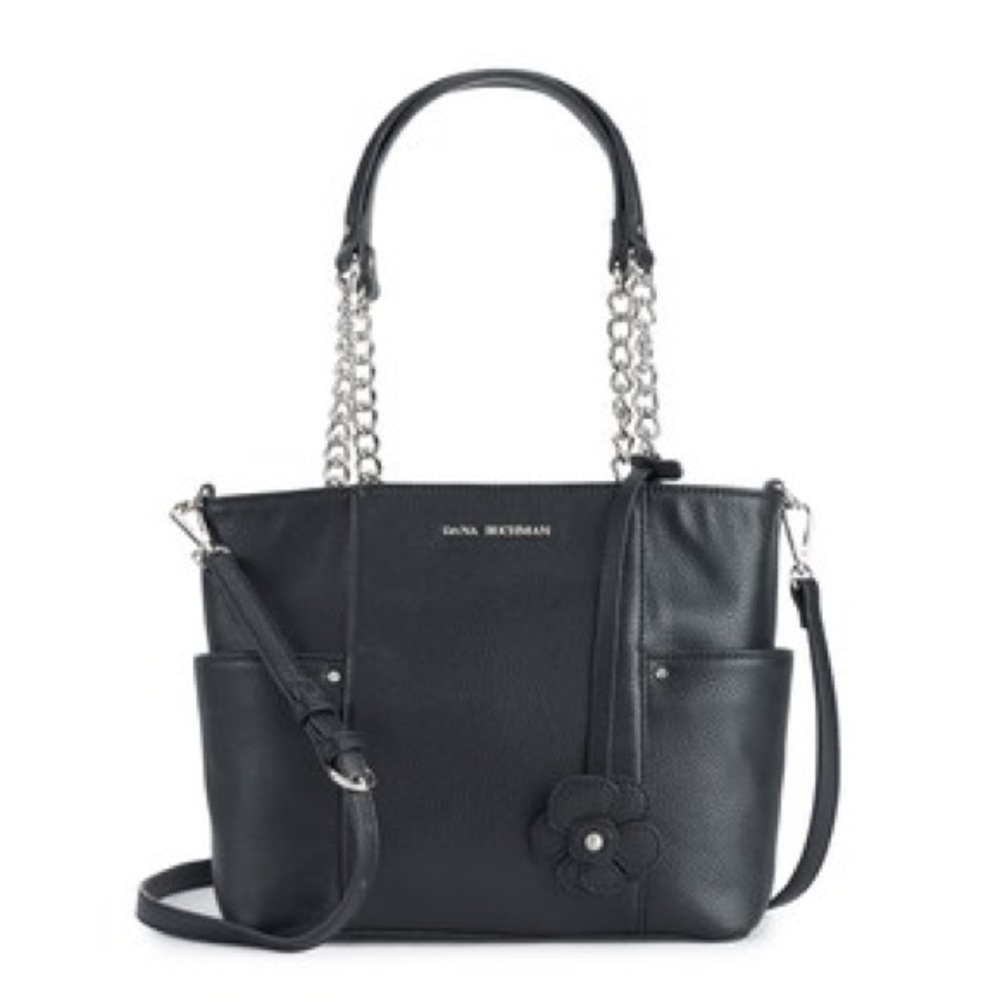 Dana Buchman Black Faux Leather Purse